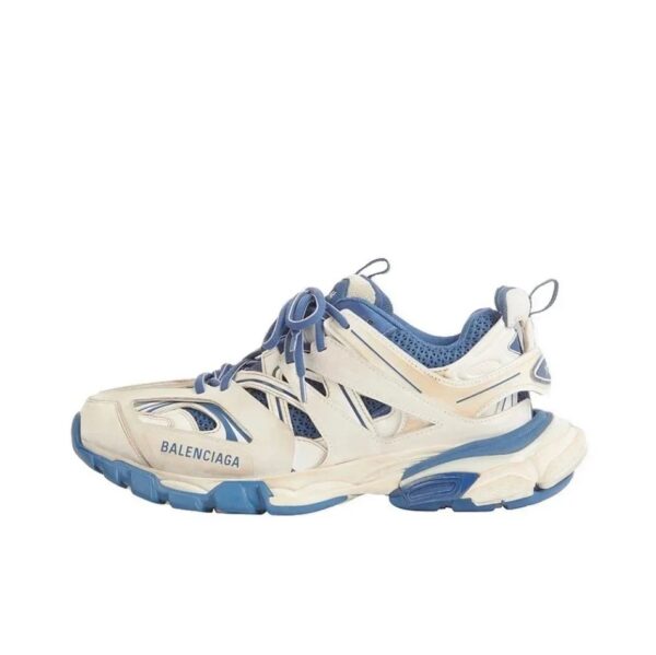 balenciaga track casual sneakers White Blue
