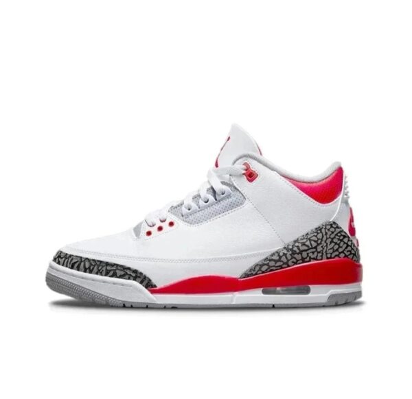 AIR Jordan 3 basketball shoeFlame red and white