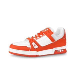 Louis Vuitton trainer sneakers  Orange White