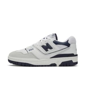 New Balance 550 sneakers light gray navy blue