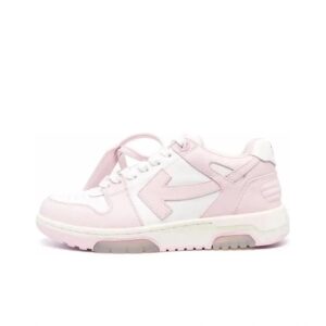 off-whtitle Arrowhead Symbol Vintage Sneakers  White-Pink White