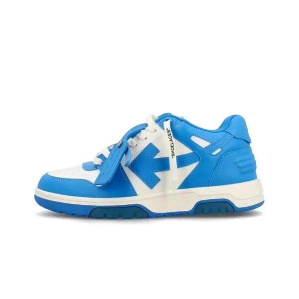 off-whtitle Arrowhead Symbol Vintage Sneakers  White-Blue