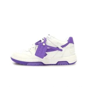 off-whtitle Arrowhead Symbol Vintage Sneakers  White-White purple