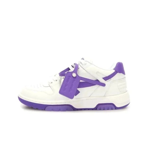 off-whtitle Arrowhead Symbol Vintage Sneakers  White-White purple