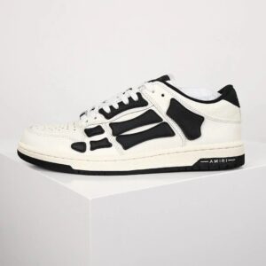 AmiriSkeleton Low-Skel top Sneakers white-faced black bones