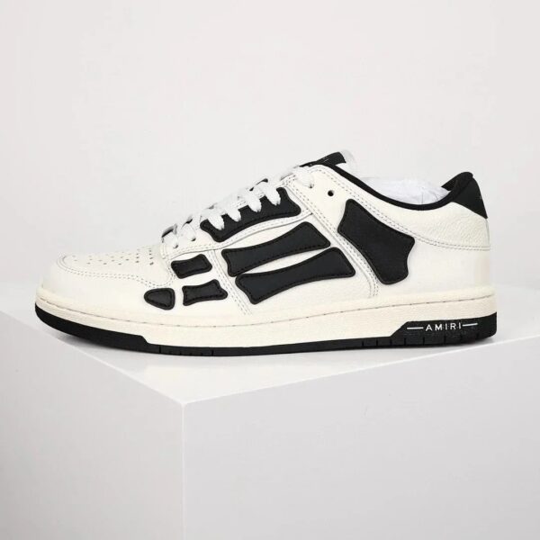 AmiriSkeleton Low-Skel top Sneakers white-faced black bones