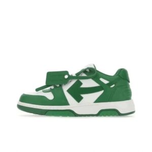 off-whtitle Arrowhead Symbol Vintage Sneakers  White-Green