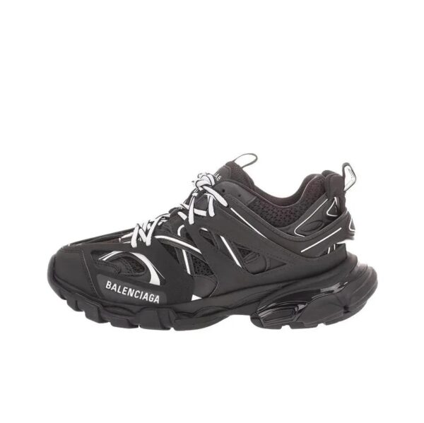 balenciaga track casual sneakers black and white - 图片 2