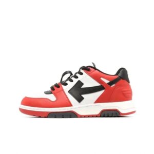 off-whtitle Arrowhead Symbol Vintage Sneakers  White-Red and White
