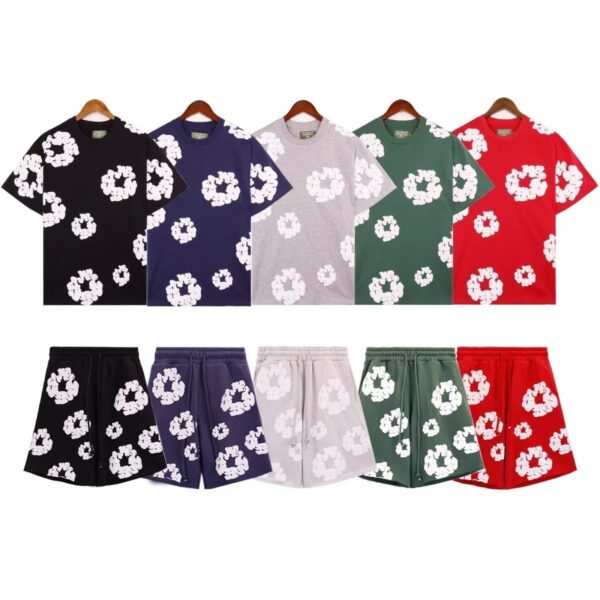 DENIM TEARS Short Sleeve Shorts Set