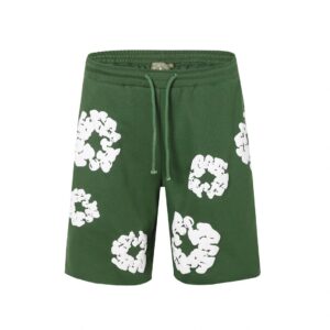 DENIM TEARS Foam Printed High Street Shorts Green