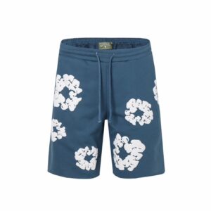 DENIM TEARS Foam Printed High Street Shorts Blue