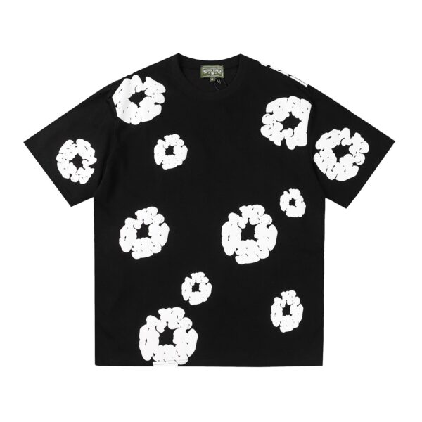 DENIM TEARS Foam Printed High Street Short Sleeve Black