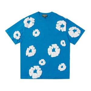 DENIM TEARS Foam Printed High Street Short Sleeve Sky Blue