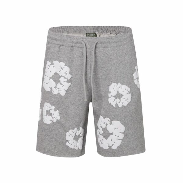 DENIM TEARS Foam Printed High Street Shorts Grey - 图片 2