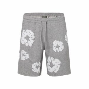 DENIM TEARS Foam Printed High Street Shorts Grey