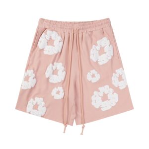 DENIM TEARS Foam Printed High Street Shorts Pink