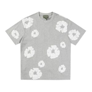 DENIM TEARS Foam Printed High Street Short Sleeve Grey