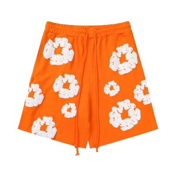 DENIM TEARS Foam Printed High Street Shorts Orange