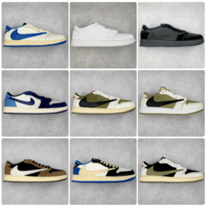 travis scott&Air Jordan 1 Low Barbell low-top joint colorways collection