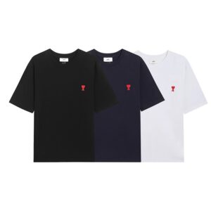 Ami cotton T-shirt small heart logo