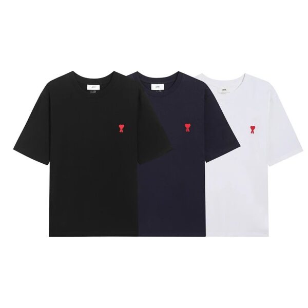 Ami cotton T-shirt small heart logo