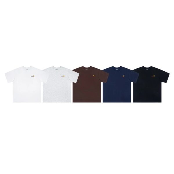 Carhartt classic embroidered logo English combination round neck short sleeve T-shirt