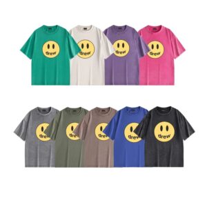 Drewhousetee smiley face cotton short sleeve T-shirt