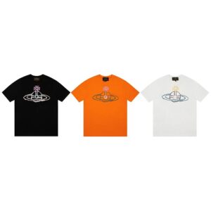 Vivienne Westwood Cotton Short Sleeve T-Shirt UFO Planet Colors