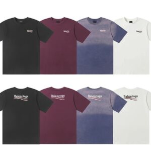 Balenciaga T-shirt Coca-Cola printed wave logo gradient color