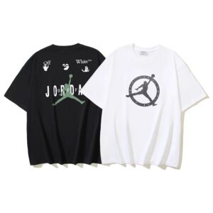 OFF-WHITE co-branded AJ Flyers cotton T-shirt
