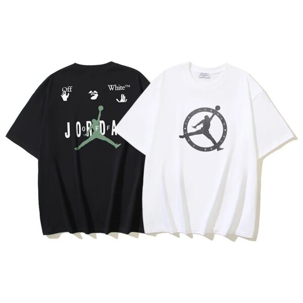 OFF-WHITE co-branded AJ Flyers cotton T-shirt
