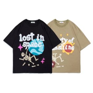 REPRESENT Cotton Short Sleeve T-Shirt Kanye with Bubble Printing