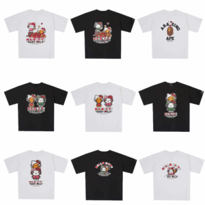 bape Kitty cat limited print short sleeve