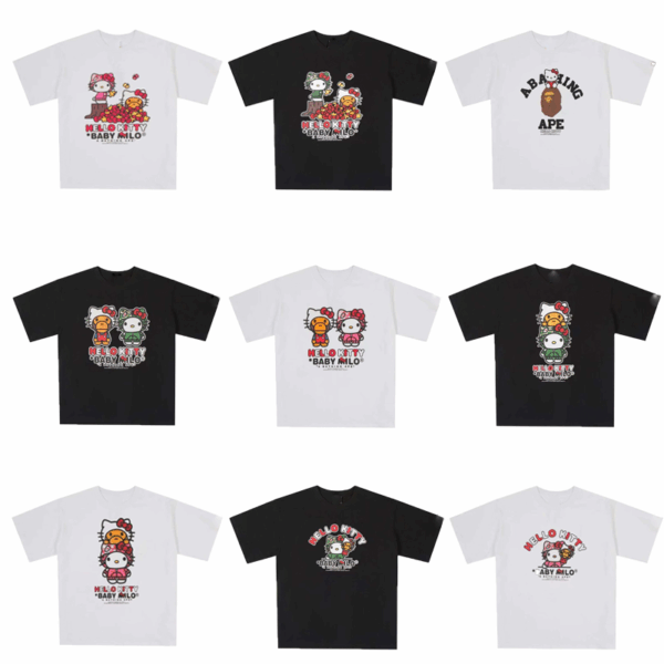 bape Kitty cat limited print short sleeve
