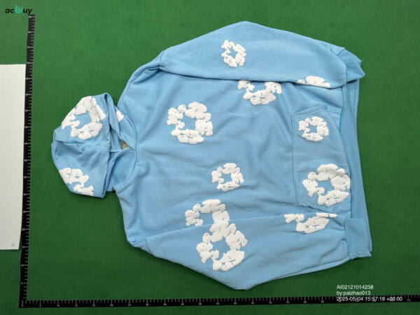DENIM TEARS Foam Flower Hoodie Hot! - 图片 2