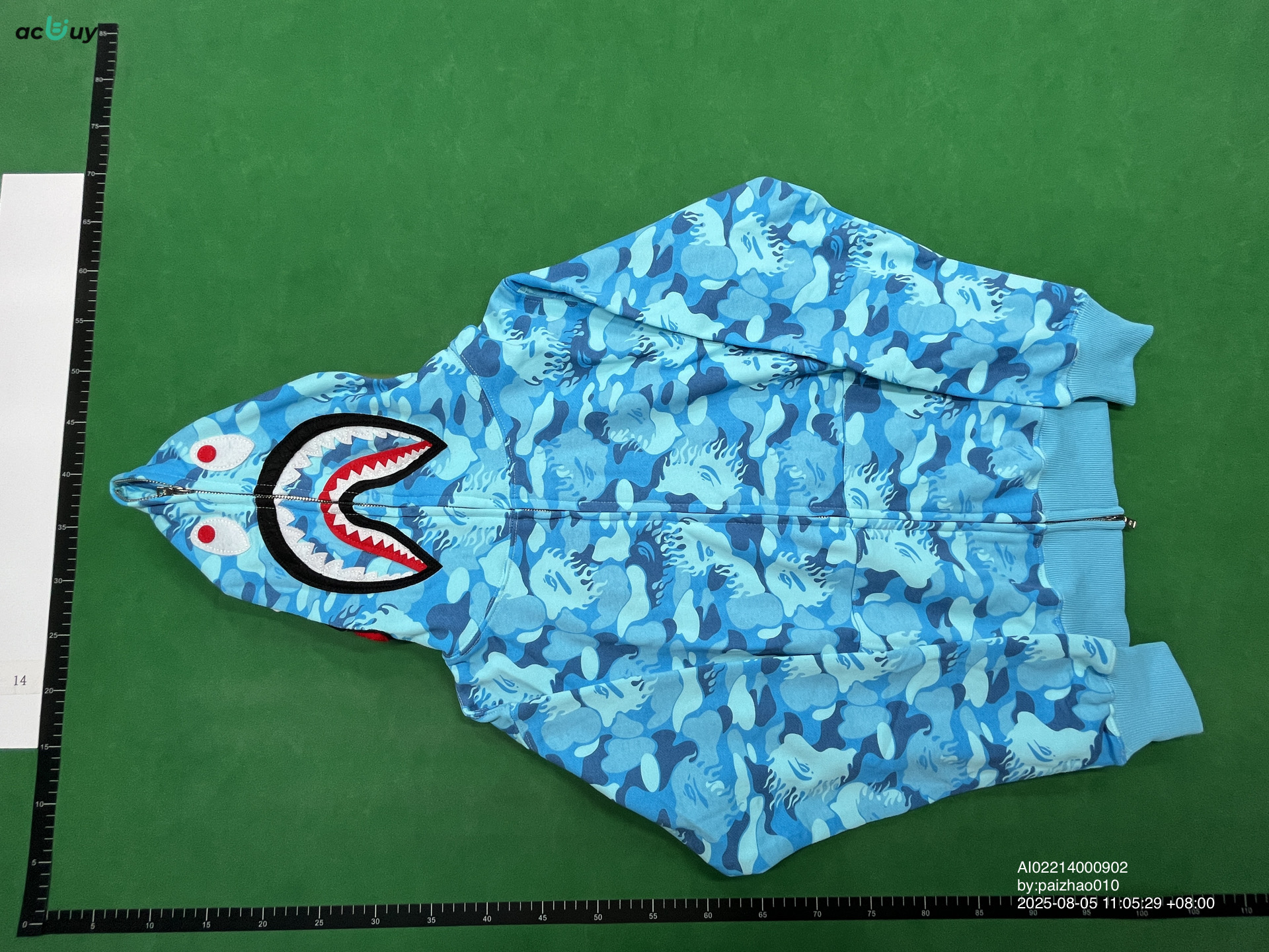 bape shark hoodie QC image