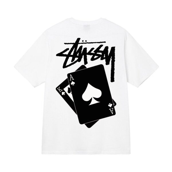 Stussy Playing Cards Printed Cotton Short Sleeve