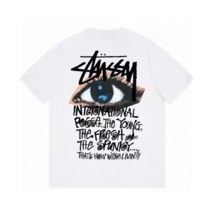 Stussy eye print heavyweight high quality cotton short sleeve