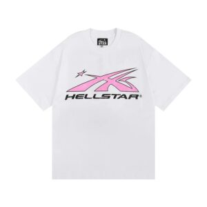 Hellstar High Street American Street Hip Hop Peplum Printed Short Sleeve T-Shirt
