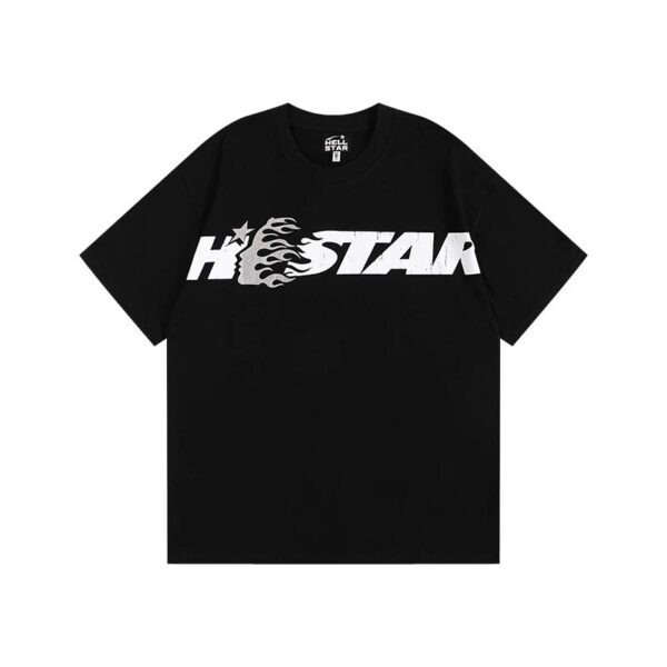 Hellstar High Street American Street Hip Hop Peplum Printed Short Sleeve T-Shirt