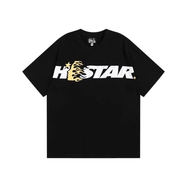 Hellstar High Street American Street Hip Hop Peplum Printed Short Sleeve T-Shirt