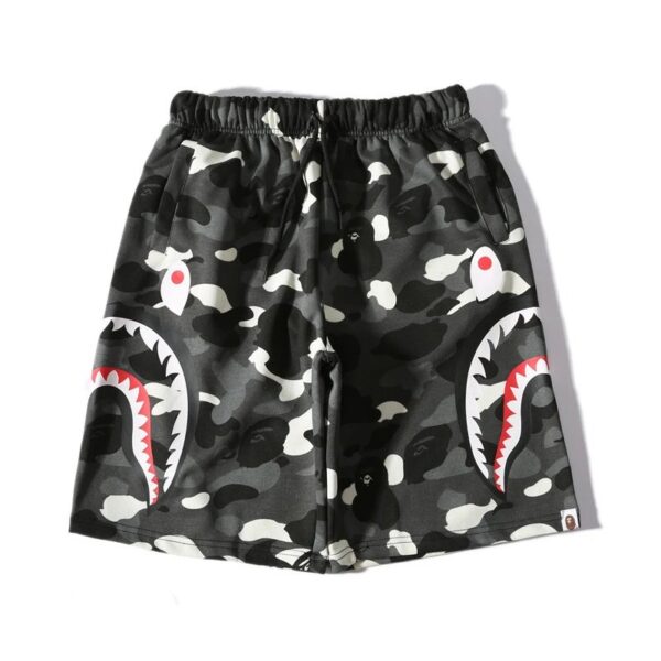 bape shark camouflage casual shorts