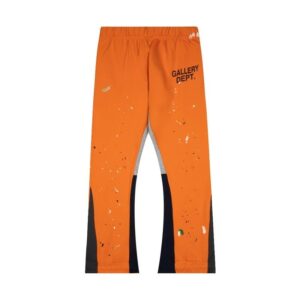 GalleryDept Hand-Painted Ink Splattered Flare Trousers