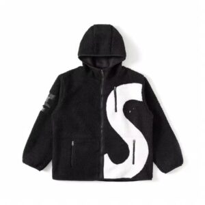 supreme big slogo embroidered lambswool jacket