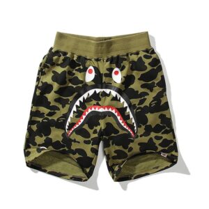 bape shark camouflage casual shorts