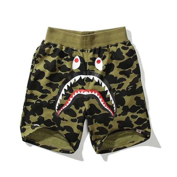 bape shark camouflage casual shorts