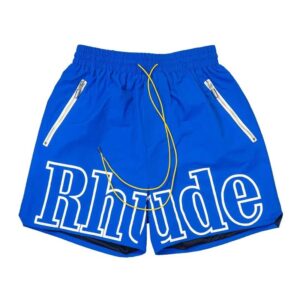 RHUDE Reflective Alphabet Print Beach Shorts