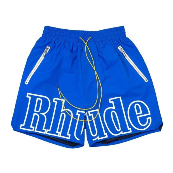 RHUDE Reflective Alphabet Print Beach Shorts