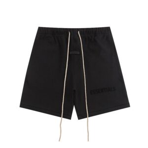 FOG rethreaded ESSENTIALS embossed single-row monogrammed loose-fitting shorts